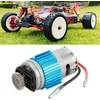 Šepetėlinis rc variklis, rc priedai, lengvas rc automobilio variklis, metalinis rc variklis skirtas wltoys 124010 rc automobiliui, profesionalus didelio greičio anglies variklis su 19 000 aps/min