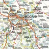 Serbija - Juodkalnija - Kosovas - Šiaurės Makedonija, Automobilių žemėlapis 1:500 000 (freytag & berndt Auto + Freizeitkarten)