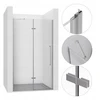 Sevente Dušo durys nišai atidaromos 85cm chrom walk-in sienelė kabina stiklas