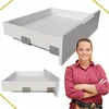 Sevroll V-box 3d Slim balta stalinė ištraukiama stalčių sistema, 550mm
