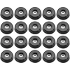 Sg Store 20 vnt. guminių kojelių apvalūs buferiai baldų stalo spausdintuvo pjaustymo lentos garsiakalbio grindų apsaugos spintelių kojelių padeliai D18x15x5mm