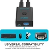 Sgeyr Usb 3.0 jungiklis, 2 įėjimai 1 išėjimas Usb perjungiklis 2 kompiuteriams dalintis 1 Usb įrenginiu, pele, klaviatūra, skaitytuvu, spausdintuvu ir kt.