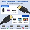 Shuliancable Displayport į Hdmi kabelis, didelės spartos paauksuotas 4k Displayport (dp) į Hdmi kabelis, suderinamas su Lenovo, Dell, Hp, Asus (1.8m)