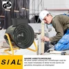 Sial pramoninis ventiliatorinis šildytuvas 9000 W - elektrinis šildytuvas - statybinis šildytuvas - ventiliatorius garažams, dirbtuvėms, statybvietėms - D9 - juodas
