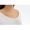 Sidabrinė grandinėlė su deimantais moterims, 1.1 mm, 40-120 cm