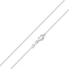 Sidabrinė grandinėlė su deimantais moterims, 1.1 mm, 40-120 cm