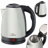 Sidabrinis elektrinis virdulys metalinis belaidis 1,8 l 1800 w didelis plieno