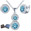 Sidabro 925 papuošalų rinkinys su cirkoniais, dovana mamai