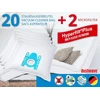 Siemens 20 dustwave dulkių siurblių maišeliai, skirti Vs06a111, Vs06b1110, Vsz31455, Vsq5x1230, Vsz7330, Vsq8sen72c, Vs52, Z3.0, Z4.0, Q4.0, Q5.0, Q8.0, Vbbs625, Vs 06 G241 G20, Vbbs625v00