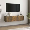 TV staliukas Sieninė televizoriaus spintelė, ąžuolo, 120x30x30 cm, mediena