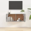 TV staliukas Sieninė televizoriaus spintelė, betono pilka, 100x34,5x40cm