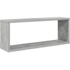 Sieninės lentynos, 6vnt., betono, 60x15x23cm, apdirbta mediena