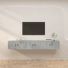 TV staliukas Sieninės TV spintelės, 3vnt., betono pilkos, 80x34,5x40cm