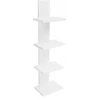 Sieninis lentynų blokas pakabinama lentyna baltas mdf daugiafunkcinis 20x16x76 cm