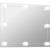 Sieninis veidrodis su LED lemputėmis, stačiakampis, stiklas