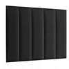 Sienų panelė 120x30 cm apmušta Wezgłowie Fancy grafito spalvos