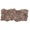 Sienų paneliai 3d pvc akmuo ruda ruda rock ruda akmens imitacija 4x