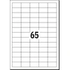 Sigel La101 universalios etiketės, baltos, 38x21.2 mm, 25 lapai