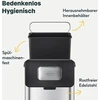 Silberthal virtuvinis organinių atliekų konteineris 4l - nerūdijančio plieno - su dangteliu - mažo kvapo kompostavimo konteineris virtuvei - su aktyvintos anglies filtru - vidinis konteineris tinkamas plauti indaplovėje
