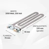 Šildymo elemento rezistoriaus šildymo pakaitalas whirlpool bauknecht 481225928823 su jutikliu 2050 w 230 v šildymo ritės vamzdžio radiatorius skalbimo mašinai
