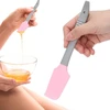 Silikoninė nelipni vaško mentelė, plaukų šalinimo vaško aplikatorius, dideli vaško pagaliukai, mentelė, daugkartinio naudojimo grandiklis, kieti vaško pieštukai kūno naudojimui salone (pink)