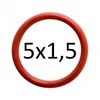 Silikoninis O-žiedas 5x1,5 Vmq alyvai atsparus sandarinimo žiedas (100 vnt.)