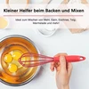 Silikoninis šluotelė, raudonas silikonas, plastikinis šluotelė, virtuvinis šluotelė, skirtas maišymui, plakimui, mušimui, putojimui ir maišymui