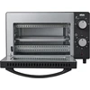 Silva Schneider Mb 1000, mini orkaitė 10 l, juoda, 650 vatų, temperatūros reguliavimas 100-230 °c, laikmatis su pabaigos signalu, kvarciniai kaitinimo elementai, dvigubo stiklo durelės, įskaitant kepimo skardą, groteles ir rankeną