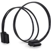Silverstone Sst-cp11b-300 Sata 6g 300mm plokščias kabelis, juodas