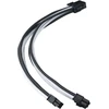 Silverstone sst-pp07e-eps8bw maitinimo šaltinio ilgintuvas 30 cm eps 8-pin į eps/atx 4+4-pin juodas + baltas