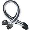 Silverstone sst-pp07e-eps8bw maitinimo šaltinio ilgintuvas 30 cm eps 8-pin į eps/atx 4+4-pin juodas + baltas