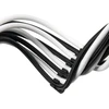 Silverstone sst-pp07e-eps8bw maitinimo šaltinio ilgintuvas 30 cm eps 8-pin į eps/atx 4+4-pin juodas + baltas