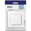 Simon 10 serijos Schuko sieninis lizdas 250v 10a, montuojamas