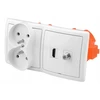 Simon Sieninis 230v, F, Hdmi 2.1 potinkinis lizdas