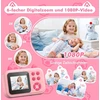 Singhere momentinis fotoaparatas vaikams, 1080p vaikų fotoaparatas mergaitėms ir berniukams nuo 3 iki 12 metų, skaitmeninis fotoaparatas su 5 spausdinimo popieriaus ritinėliais, 32 gb tf kortele, spalvotais rašikliais, dovana vaikams