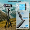 Sirui am-5c anglies pluošto kelioninis trikojis, 140 cm kompaktiškas lengvas anglies pluošto trikojis su 360° panoraminiu rutuliniu galvu, skirtas dslr, greito atleidimo plokštelė, nuimama centrinė kolona, keliamoji galia iki 10 kg
