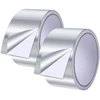 Siumir 50 mm x 10 m aliuminio lipni juosta, 2 vnt. pakuotė, vandeniui atspari juosta metaliniams paviršiams taisyti, aliuminio juosta greitam remontui namuose
