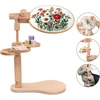 Siuvinėjimo lanko laikiklis, siuvinėjimo stovas su segtuku, kryželiu siuvinėjimo medinis rėmas rankdarbiams, laisvų rankų siuvinėjimo lanko stovas rankdarbiams, siuvimo projektai