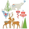 Sizzix 663413 Christmas Elements by Lisa Jones Cutting Dies, įvairiaspalvis, vienas dydis