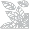 Sizzix 664212 Poinsettia Pieces by Tim Holtz pjovimo formelės, plastikas, įvairiaspalvis, vienas dydis