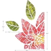 Sizzix 664212 Poinsettia Pieces by Tim Holtz pjovimo formelės, plastikas, įvairiaspalvis, vienas dydis