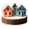 Sizzix 664741 Thinlits Trafaretai Paper Village by Tim Holtz (16 vnt.)