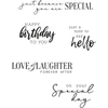 Sizzix 665408 skaidrūs antspaudai Sunnyside Sentiments #6, autorius Pete Hughes, įvairiaspalviai, vienas dydis