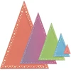 Sizzix Stacey Park Fantasy Frame išpjovimo formelių rinkinys, Patti's Perfect Triangles by Stacey Park, įvairiaspalvis, vienas dydis
