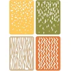 Sizzix Thinlits Infinite Doodles #2 pjovimo formelių rinkinys | 666524 | plonos metalinės pjovimo formelės skirtos scrapbooking'ui, įspaudimui, žurnalų kūrimui