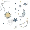 Sizzix Thinlits pjovimo formelės 12pk Night Light, Jennifer Ogborn, 666021 skyrius 4 2022, plokštelė, plastikas, pilka, vienas dydis