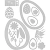 Sizzix Thinlits pjovimo formelės 17pcs 664373 Easter Mood by Emily Tootle, įvairiaspalvis, vienas dydis