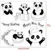 Skaidrūs "panda" antspaudai kortoms, dienoraščiams, rankdarbiams
