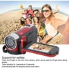 Skaitmeninis fotoaparatas su pasukamu 2.7 colių Tft ekranu, 1080p vaizdo raiška, 16mp pikselių, 16x skaitmeninis priartinimas, vaizdo kamera, skirta fotografijai (raudona)