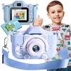 Skaitmeninis fotoaparatas vaikams + 4gb kortelė, mėlynas kačiukas